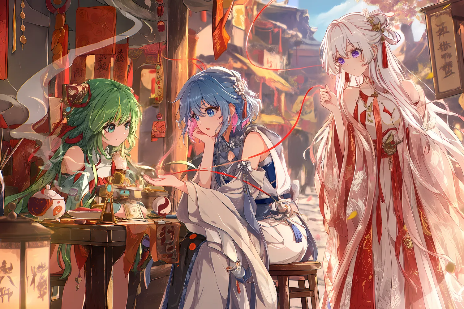 求缘:少女们相聚在温暖的街巷