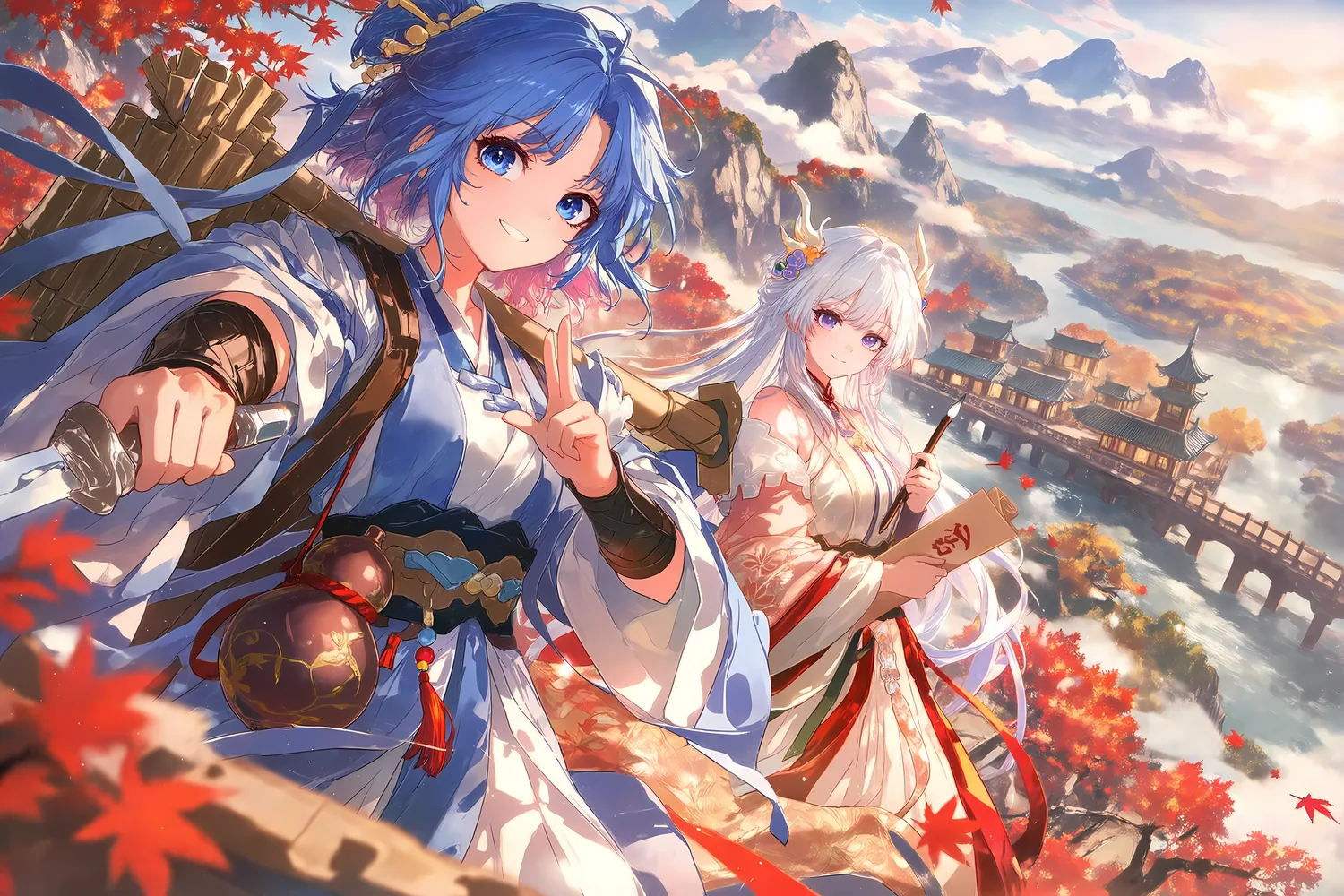 武功八两:少女们踏过秋日山道